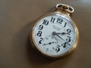 Antique Pocket Watch - Illinois - Burlington Watch Co.  - Bull Dog - 21j - 16s 2