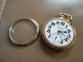Antique Pocket Watch - Illinois - Burlington Watch Co.  - Bull Dog - 21j - 16s 3