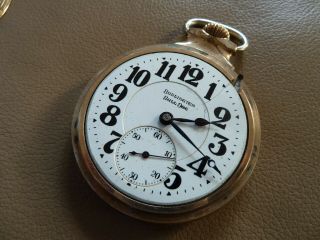 Antique Pocket Watch - Illinois - Burlington Watch Co.  - Bull Dog - 21j - 16s 4