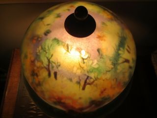 Antique Pairpoint Reverse Painted Lamp 7