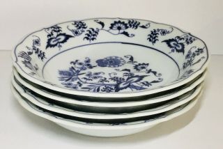Blue Danube Vintage Soup Bowl 7 1/2 " Blue Onion Japan (1716).