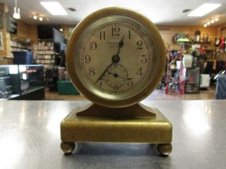 Vintage Tiffany & Co.  York Brass Mantel Clock