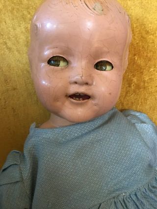 Shirley Temple Baby cloth body composition vintage doll 18 inch 11