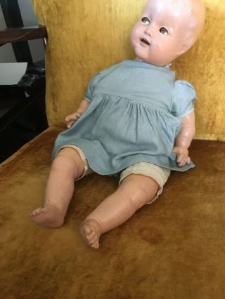 Shirley Temple Baby cloth body composition vintage doll 18 inch 2