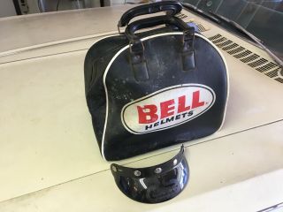 Vintage 1970 Bell Toptex Small Window Helmet,  Race Bobber Cafe Chopper Survivor 10