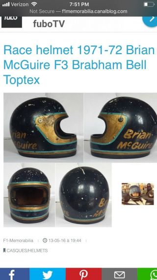 Vintage 1970 Bell Toptex Small Window Helmet,  Race Bobber Cafe Chopper Survivor 11