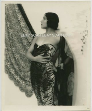 Dolores Del Rio Gorgeous Vintage Dbl Wt Portrait Photo