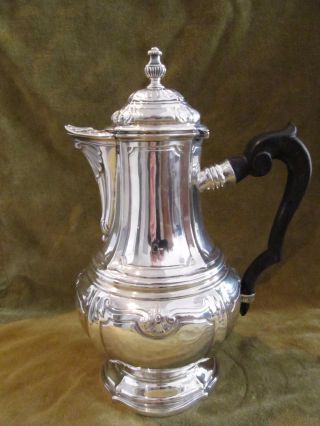 Gorgeous late 19th c french sterling silver coffee pot Louis XIV st 625g 22oz 4