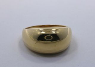 Vintage 14k Yellow Gold Dome Band Ring Size 7.  5