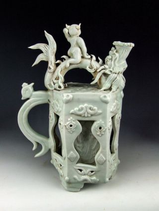 China Antiques Qingbai Glaze Jingdezhen Ware Porcelain Wine Pot
