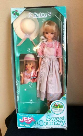 Vintage Takara Barbie Sweet Country Doll In Pink,  1983,  Rare