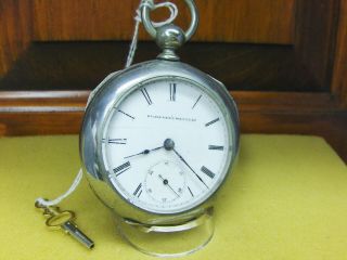Serviced 18s 7j Elgin Key Wind Pocket Watch 1888