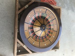 23” Inch Antique Roulette Wheel Rare