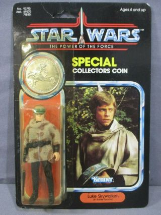 Star Wars Vintage Endor Luke Skywalker Battle Poncho Power Of The Force Potf