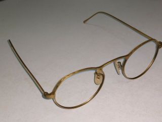 Nos Oliver Peoples M4 Antique Gold Vintage 44mm M - 4 Eyeglass Frames 1980 