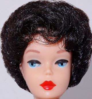 Vintage Black Bubble Cut Barbie Doll With Huge Lips