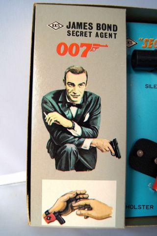 NOS Complete 007 James Bond GOLDFINGER Secret Agent 1965 Japanese KKS Toys RARE 5