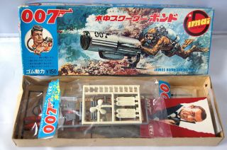 Japanese Imai Toys 007 James Bond Underwater Scooter 1965 Plastic Model Kit Rare