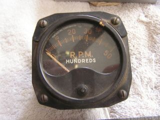 Vintage Sun 5k 5000 Rpm Tachometer Model D - 3 1947