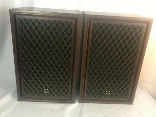 Vintage Sansui Sp - 30 Speakers Audiophile Bookshelf