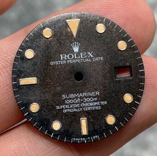 Vintage Rolex Submariner ref.  16800 168000 16610 TROPICAL Dial Patina 4