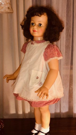 vintage patti playpal doll ideal G - 35 - 7 Rare,  BLue Eyes,  Curly Brown 2