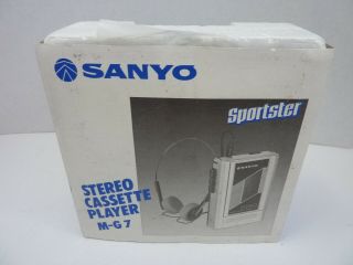 - Vintage Sanyo M - G7 Stereo Portable Cassette Player - Nos