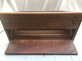 Vintage Thread Well Taps & Dies Glass And Wooden Store Display Case Great Cond. 7