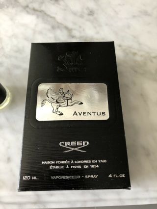 Creed Aventus Parfum Authentic 120ml 4oz Spray Bottle W/Box 95 Full RARE 15X01 5