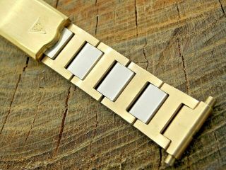 Vintage Watch Band Nos 17.  5mm - 22mm Jb Champion Zodiac Rolled Gold Plate
