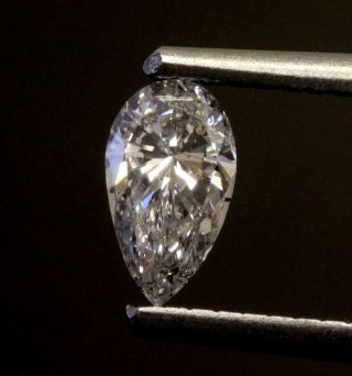 GIA certified.  40ct SI2 E loose pear diamond estate vintage antique 2
