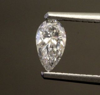 GIA certified.  40ct SI2 E loose pear diamond estate vintage antique 3