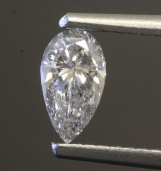 GIA certified.  40ct SI2 E loose pear diamond estate vintage antique 4