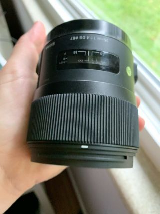 Rarely Sigma Art 35mm F/1.  4 DG HSM Lens for Canon 5