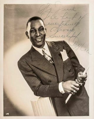 Cozy Cole 8x10 Photo Signed - Famous Jazz Drummer - Stunning Vintage Image