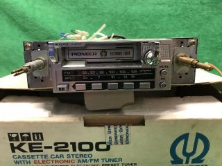 Vintage Car Stereo Cassette Player Am/fm Pioneer Ke - 2100,  Old Stock