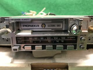 Vintage Car Stereo Cassette Player AM/FM Pioneer KE - 2100,  Old Stock 2