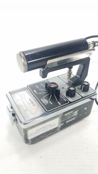 Bicron Surveyor 2000 Radiation Survey Meter Geiger Counter W/ Probe Vintage