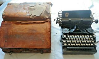Royal No.  5 Typewriter Flatbed Standard Antique Vtg Black Classic - Case