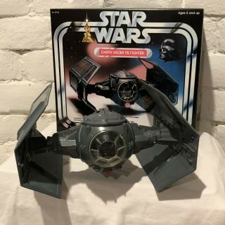 Star Wars Vintage Darth Vader Tie Fighter Complete - Box,  Stickers,  Instructions