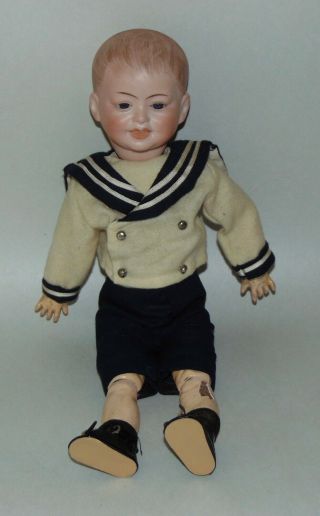 RARE ANTIQUE FRENCH Doll TETE BRU Character Boy SAILOR OUTFIT 227 3
