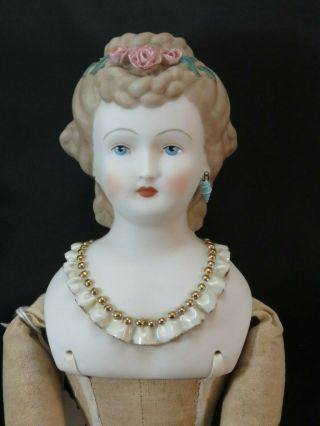 Vintage Elaborate Bisque Emma Clear Doll