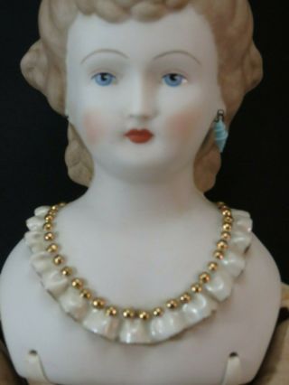 Vintage Elaborate Bisque Emma Clear Doll 4