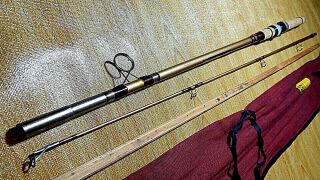 60 ' s ABU SUECIA 322 6.  5 ' ZOOM Fishing 2 (1/2 - 1oz) spinning rod - xclnt,  /used 6