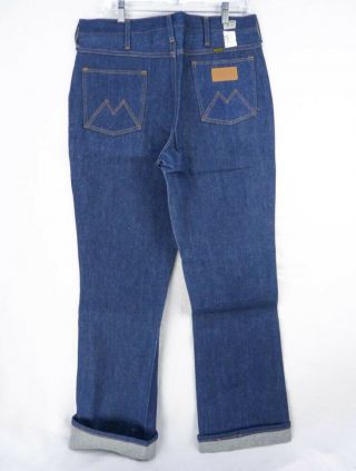 Vintage Maverick Jeans 34/34 Deadstock NOS Flare Leg USA Denim Western Wrangler 6