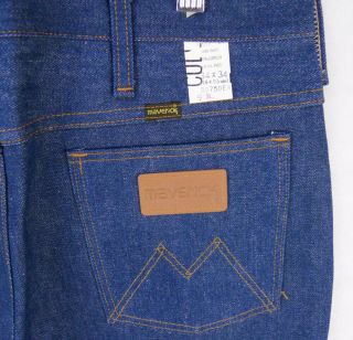Vintage Maverick Jeans 34/34 Deadstock NOS Flare Leg USA Denim Western Wrangler 8