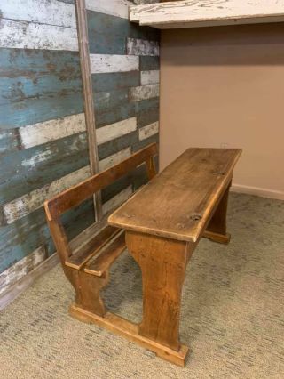 Antique " Two Seater " English School Desk _ Local Pick Up