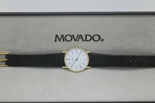 Vintage Movado 14K Gold Watch 7833885 Swiss Quartz Watch 2