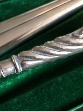 Fantastic Rare Novelty Silver Glove Stretchers Shoe Horn X2 Button Hooks Set 6