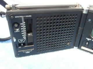 Vintage Sony ICF - 7800W Portable 3 Band Folding Radio PSB/AM/FM 3